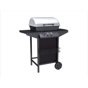 Barbecue à gaz Myidea BBQ2W Noir en acier inoxydable avec...