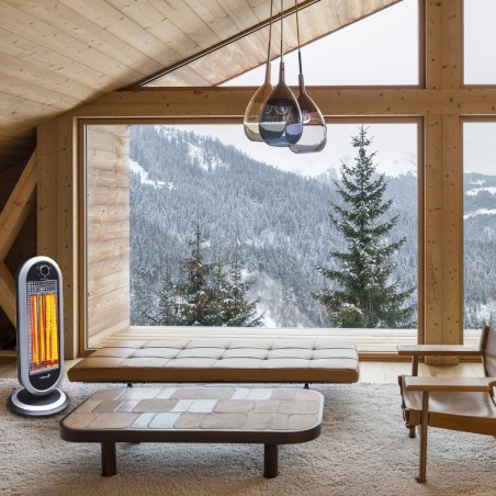 Poêle 3 éléments en fibre de carbone JORDAN art. JR90C avec puissance 450-900W