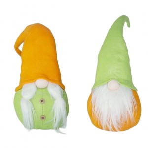Gnome Avec Chapeau 234044 vert et orange de 46 Cm en...