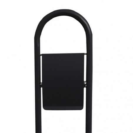 Felicia Porte Rouleau - Porte brosse toilette 136018 de 22 x 81 cm NOIR