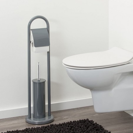 Felicia Porte Rouleau - Porte brosse toilette 136012 de 22 x 81 cm GRIS