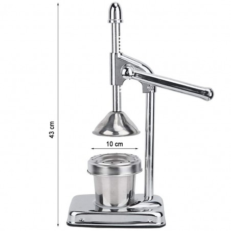 Presse-agrumes presse manuelle en acier inoxydable art. 175155 anti-rouille