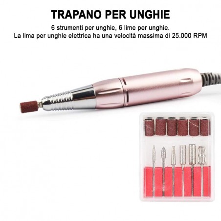 Machine à fraiser les ongles professionnel 4 en 1 art. 101434 avec lampe, outils