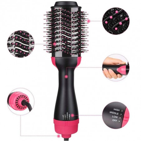 Brosse sèche-cheveux 1000W art. 829176 avec 3 vitesses différentes