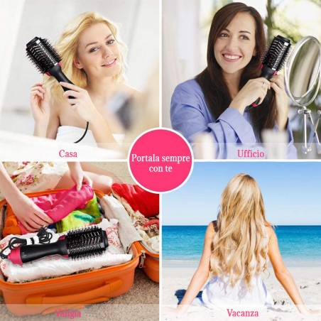 Brosse sèche-cheveux 1000W art. 829176 avec 3 vitesses différentes