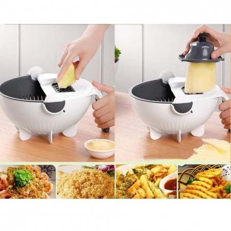 Trancheuse de légumes outil et râpe 187639 panier WET BASKET