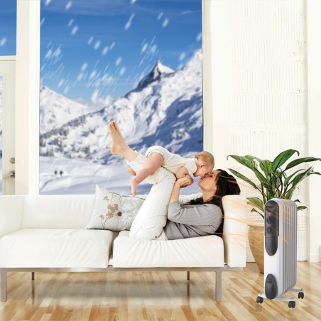 Radiateur MASTER huile 7 éléments 1500W Art. 522045 taille 34x29xH64,8 cm