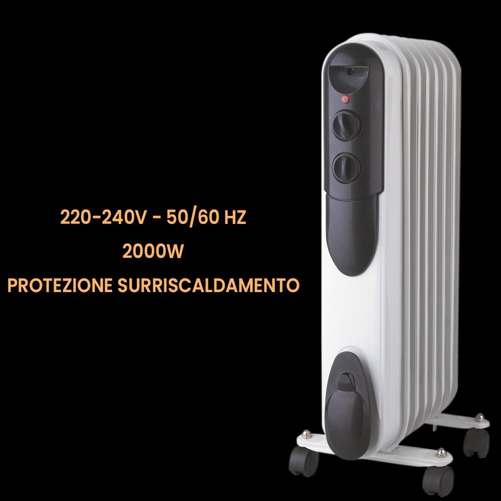 Radiateur MASTER à huile 9 éléments 2000W Art....