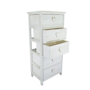 Armoire en bois avec poignée en forme de coeur 5 tiroirs... 2
