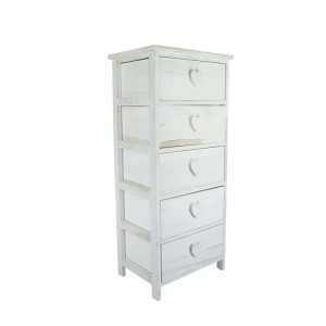 Armoire en bois avec poignée en forme de coeur 5 tiroirs...