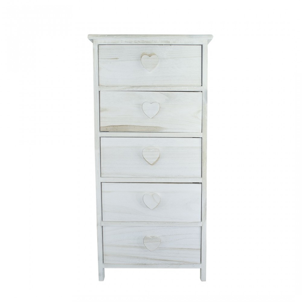 Armoire en bois avec poignée en forme de coeur...