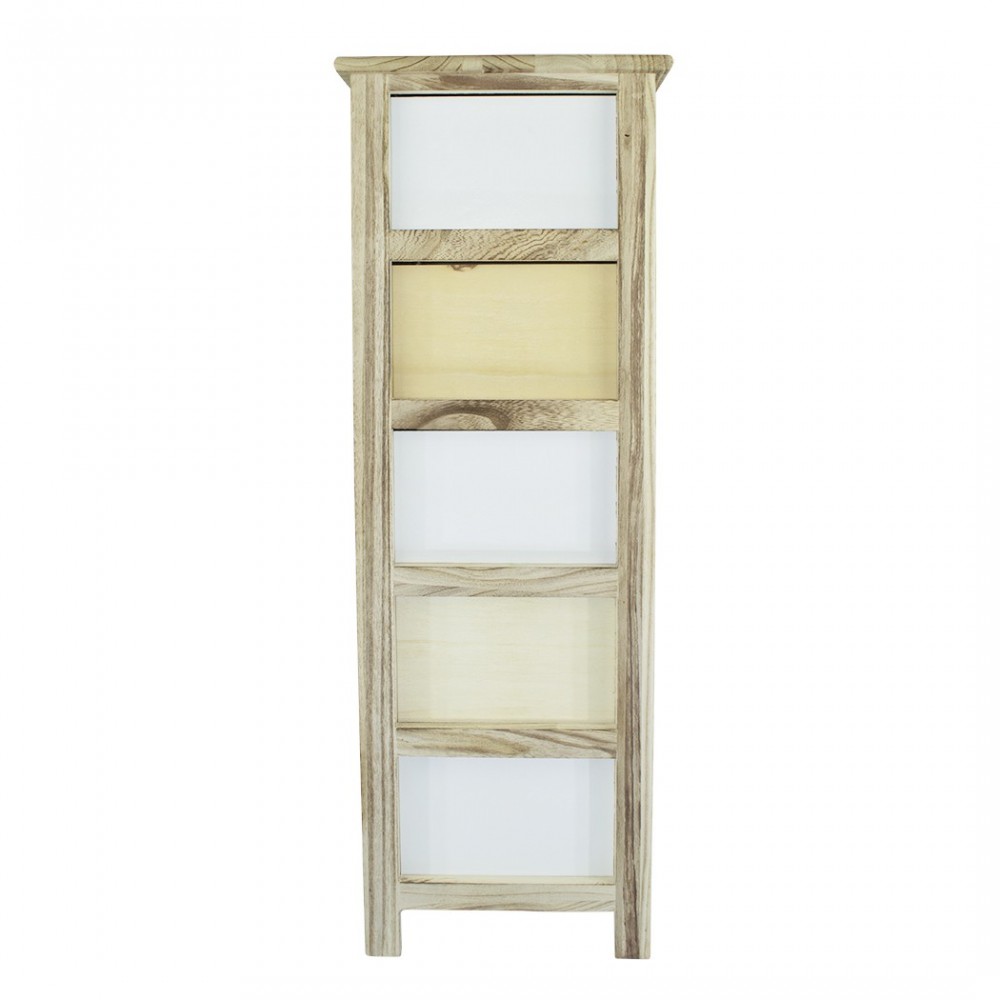 Armoire en bois avec motif géométrique 5...