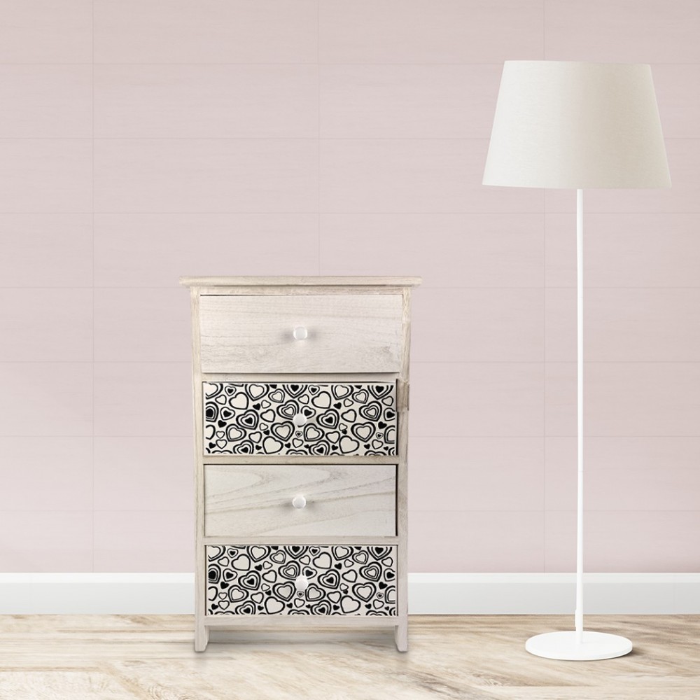 Armoire en bois avec motif coeur art. 398006...