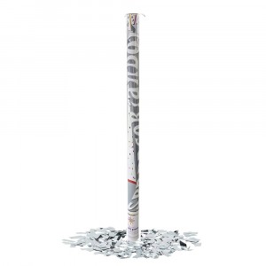 Canon confettis blancs taille XL 80 cm NY133 pour fêtes...