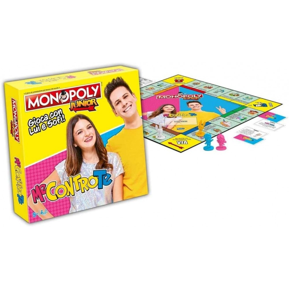 Monopoly JUNIOR 041683 joue avec MOI contre TOI jeu de table avec pions en 3D