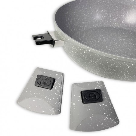 DGBAVARIA set tegami 17pz 20-24-28 cm 255030 GRIS poignées amovibles et louches