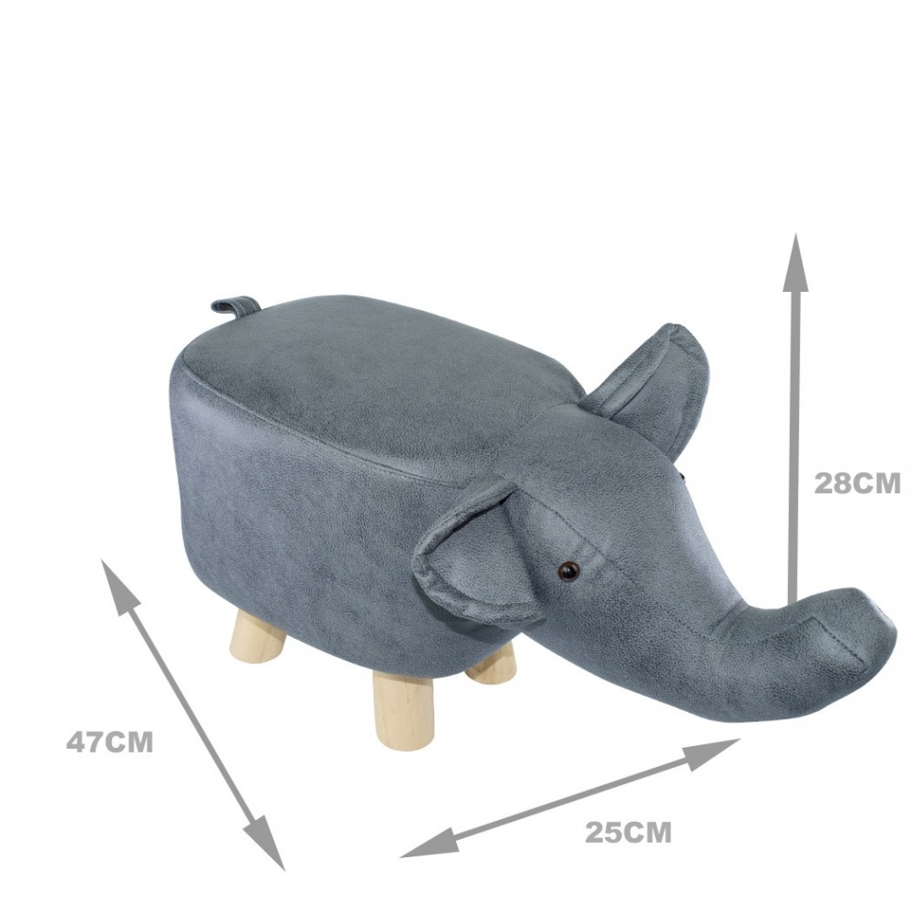 Pouf en tissu souple faux cuir 372027 en forme...