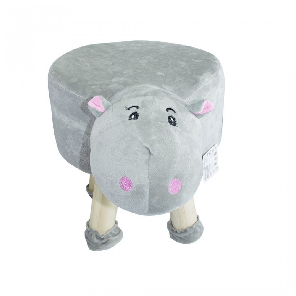 Pouf en tissu souple 372026 forme Hippopotame...