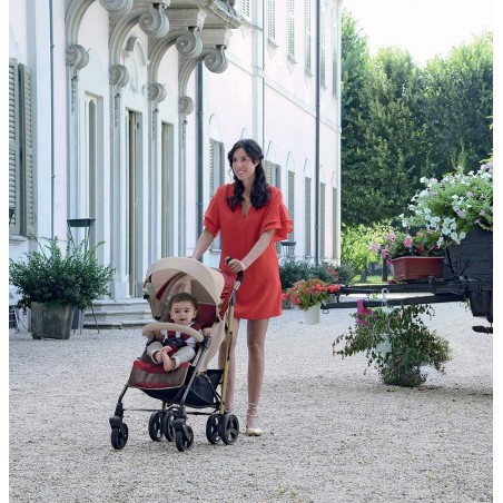 Poussette FOPPAPEDRETTI Ecopass avec capotte et porte-objets CORAL max 15 kg