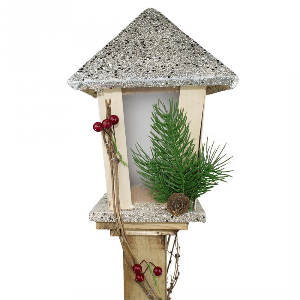 Lampadaire De Noël 293021 En Bois Paillettes Or...