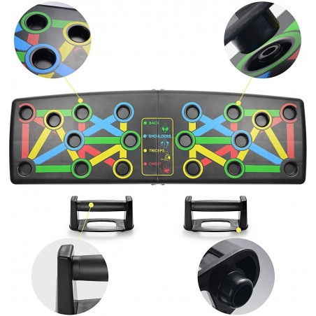 Push up board 210191 table pliante pour entraînement portable push-up fitness