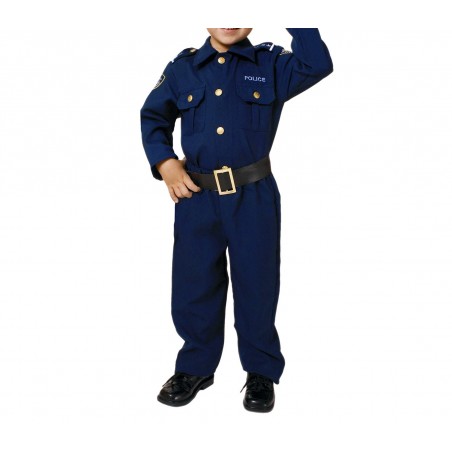 227738 Costume de carnaval déguisement Policier Enfant de 2 à 6 ans