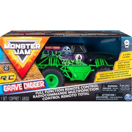 MONSTER JAM Grave Digger Radiocomandé Réaliste 548264 sur Échelle 1:24 2.4 Ghz