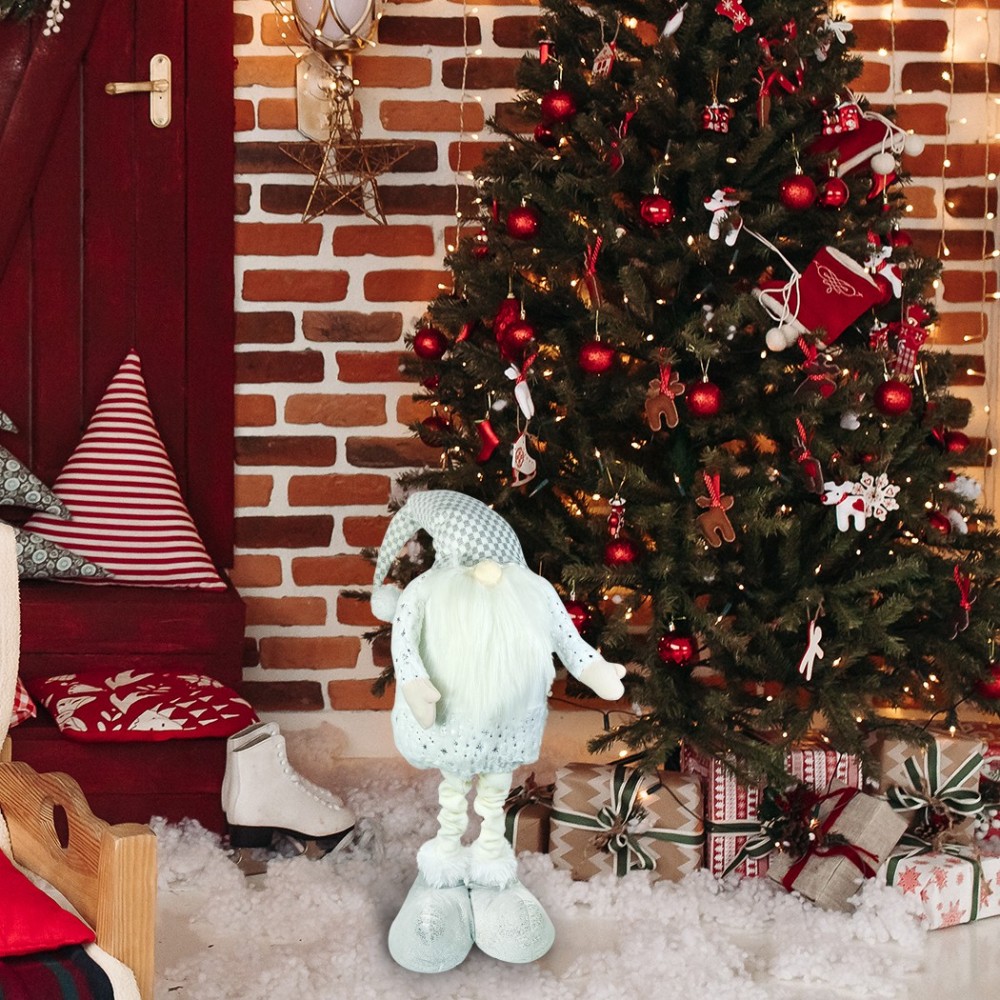 Gnome blanc avec barbe longue 383030 de 54cm...