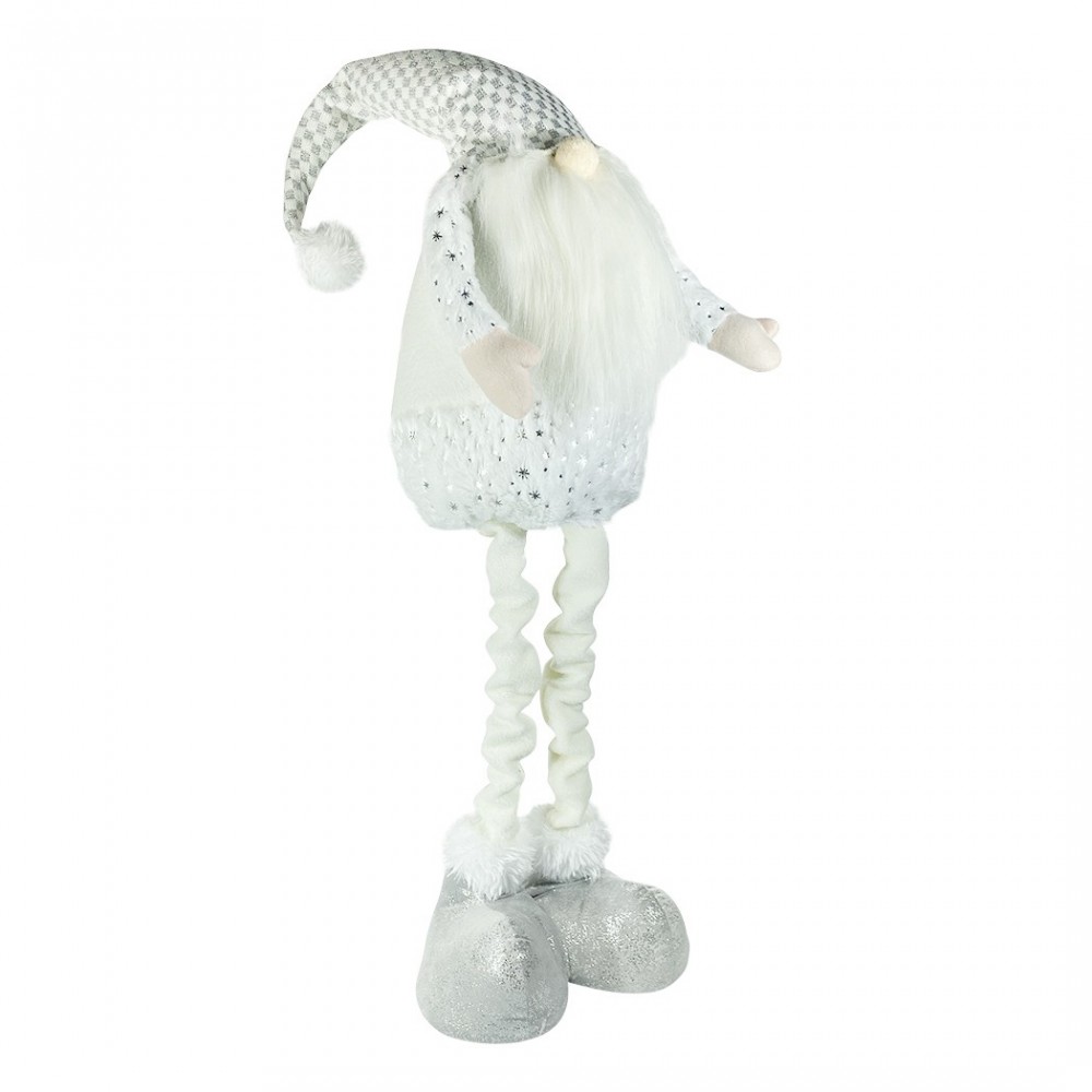 Gnome blanc avec barbe longue 383030 de 54cm...