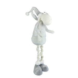 Renne BLANC de Noël 383031 hauteur réglable de 54 cm à... 2