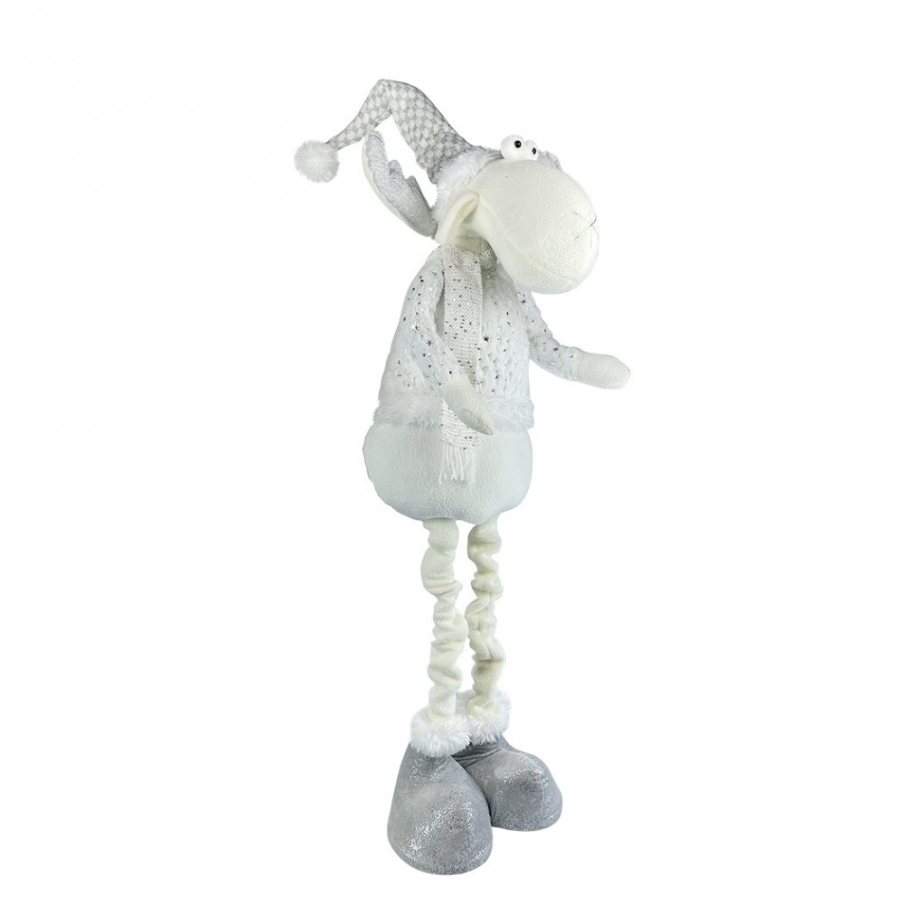 Renne BLANC de Noël 383031 hauteur réglable de...