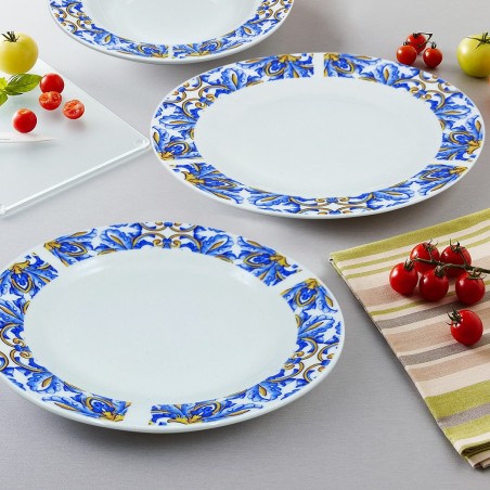 Service table 19pcs FELICIA 408001 Assiettes creuses Plates à Dessert/Saladier