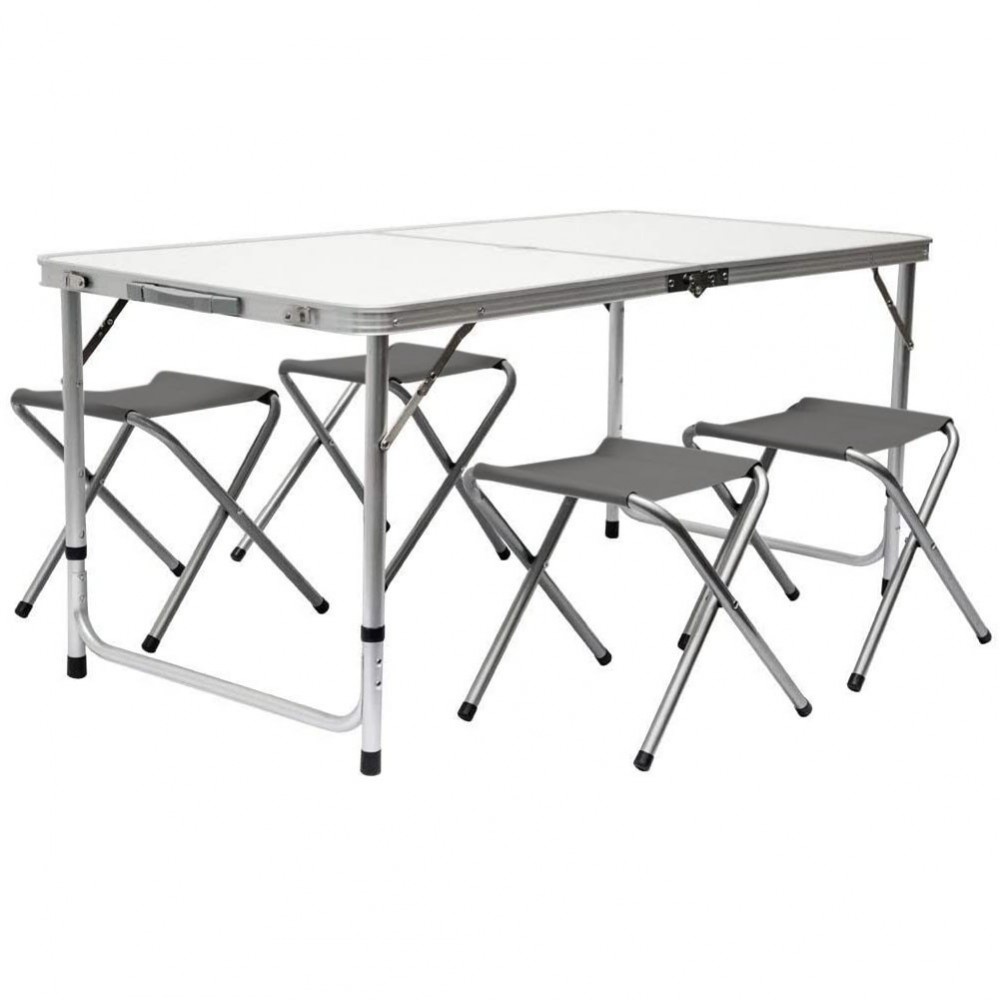 Table de pique-nique pliants et 4 tabourets...
