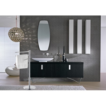 Porte-serviettes en acier inoxydable de 85 cm 3 bras pivotants - Salle de bain - VESTIAMO CASA - 726149