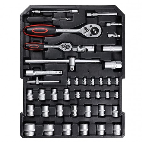 SWISS KRAFT valise trolley pour outils de travail 419 pcs 4 compartiments