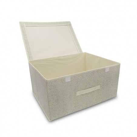 Boîte de rangement sous lit BEIGE 745017 hors saison 50x40xH25 cm