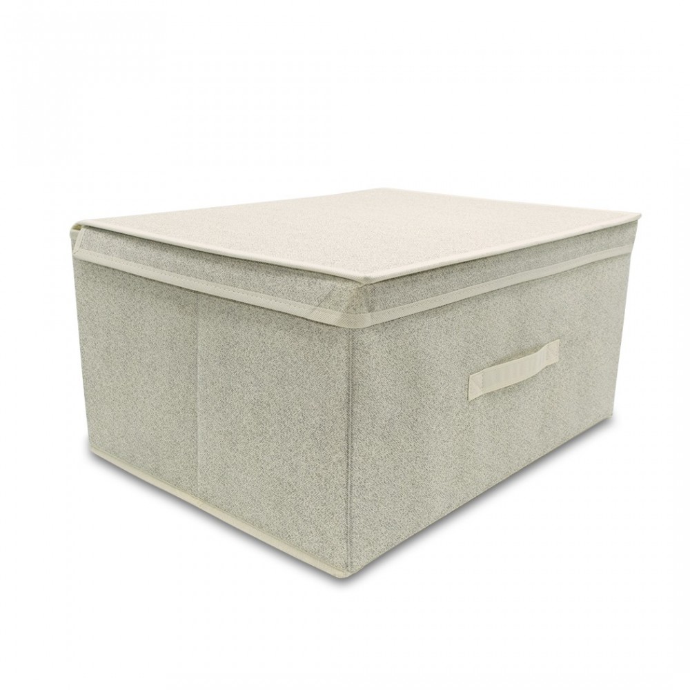 Boîte de rangement sous lit BEIGE 745017 hors saison 50x40xH25 cm