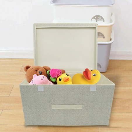 Boîte de rangement sous lit BEIGE 745017 hors saison 50x40xH25 cm