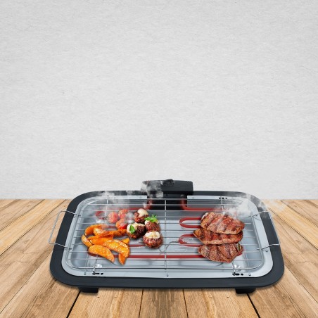 Barbecue électrique de table JORDAN Grille en acier JGB301G 2200W 37x21 cm