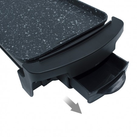 Plaque de gril anti-adhésive en aluminium JCPB4020 puissance 1600W 46x20xH8 cm