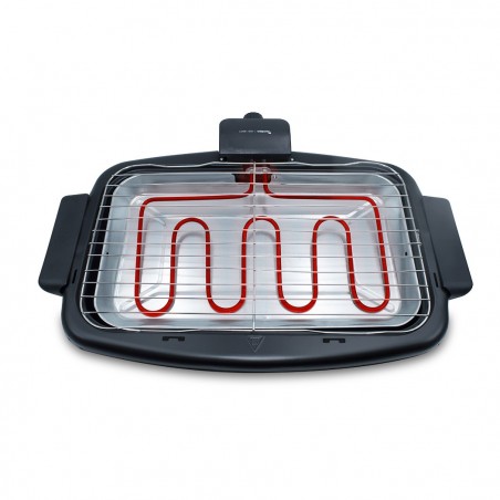 Barbecue électrique de table JORDANIE grill en acier JGB304T1 max 2200W 47x28cm