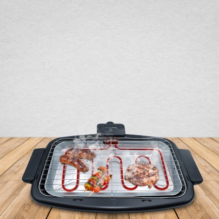 Barbecue électrique de table JORDANIE grill en acier JGB304T1 max 2200W 47x28cm