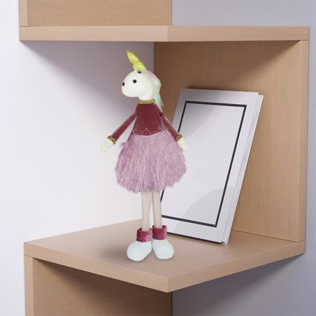 Licorne tissu décoratif idée cadeau art. 234049 50 cm de haut Pâques