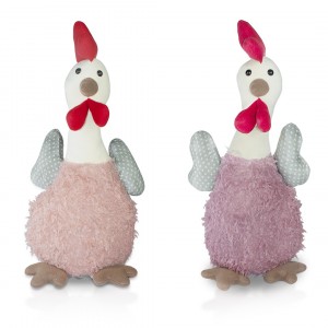 Décor de poule en peluche art. 234051 hauteur 62 cm en...