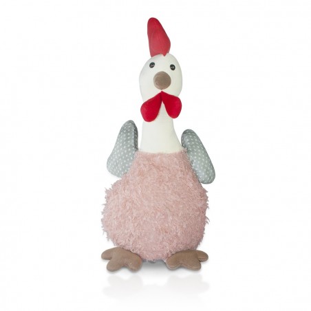 Décor de poule en peluche art. 234051 hauteur 62 cm en tissu Pâques