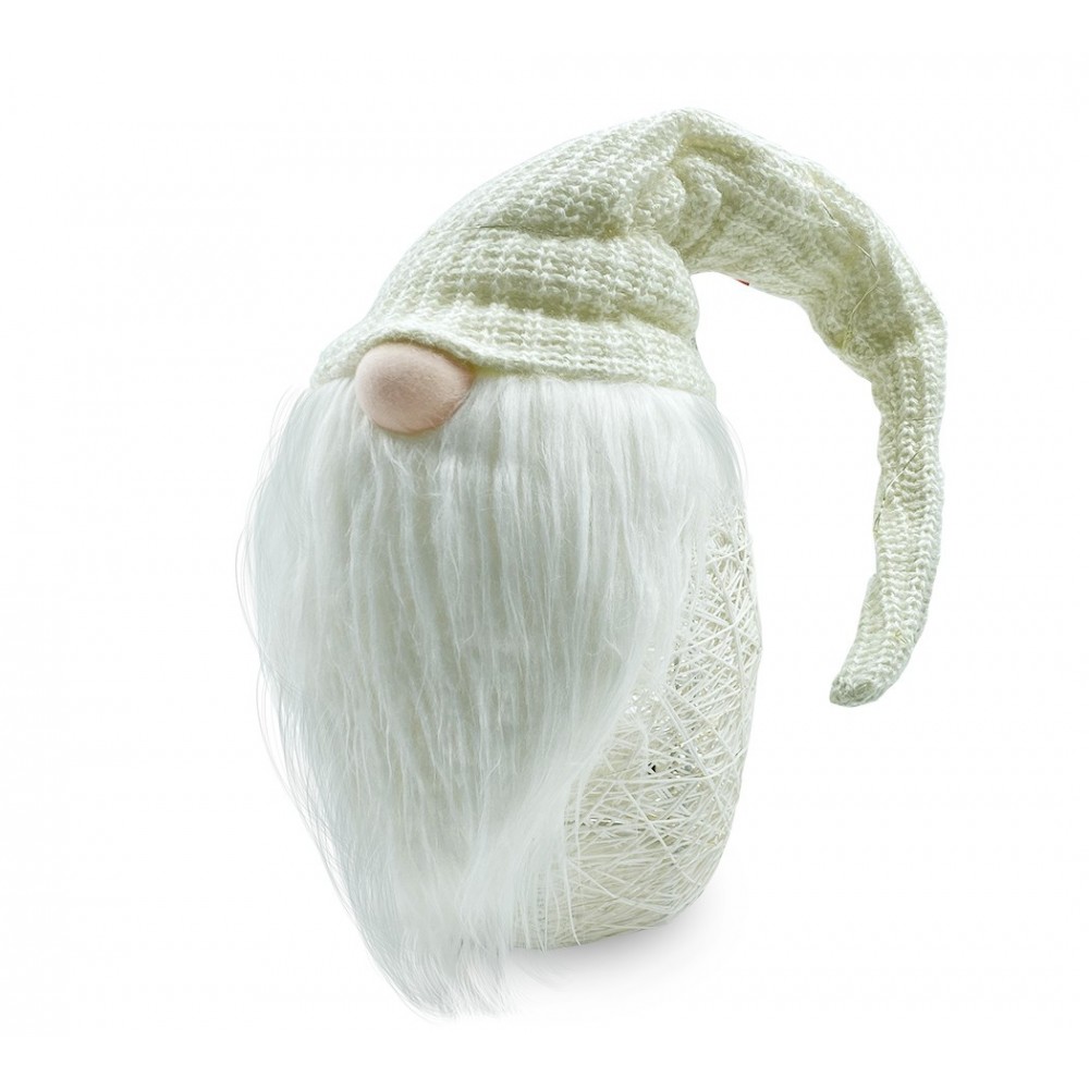 Gnome avec chapeau 308034 CREME de 104 cm avec...