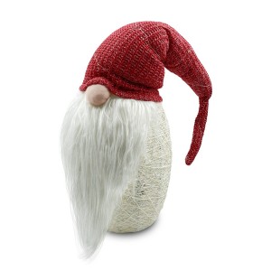 Gnome avec chapeau 308035 ROUGE 104 cm avec mini lucioles... 2