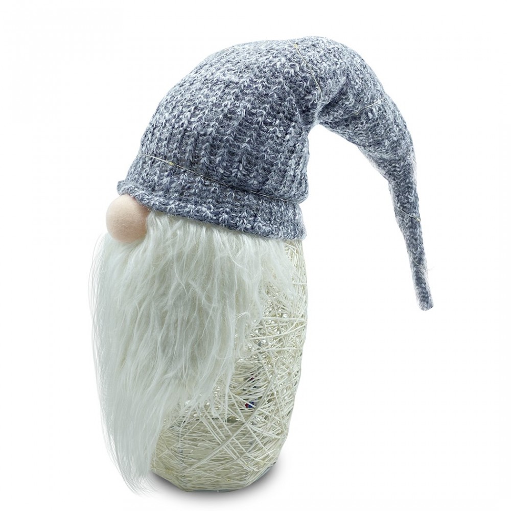 Gnome avec chapeau 308037 GRIS 87 cm avec mini...