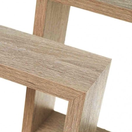 Set de 3 étagères cube et rectangle en bois NATURAL 547137 acc. de montage