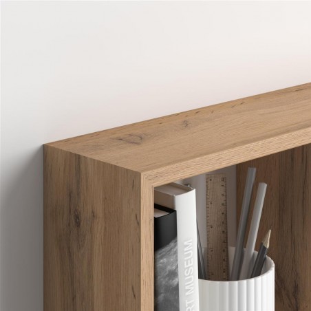 Set de 3 étagères cube en bois NATUREL 547076 avec accessoires de montage